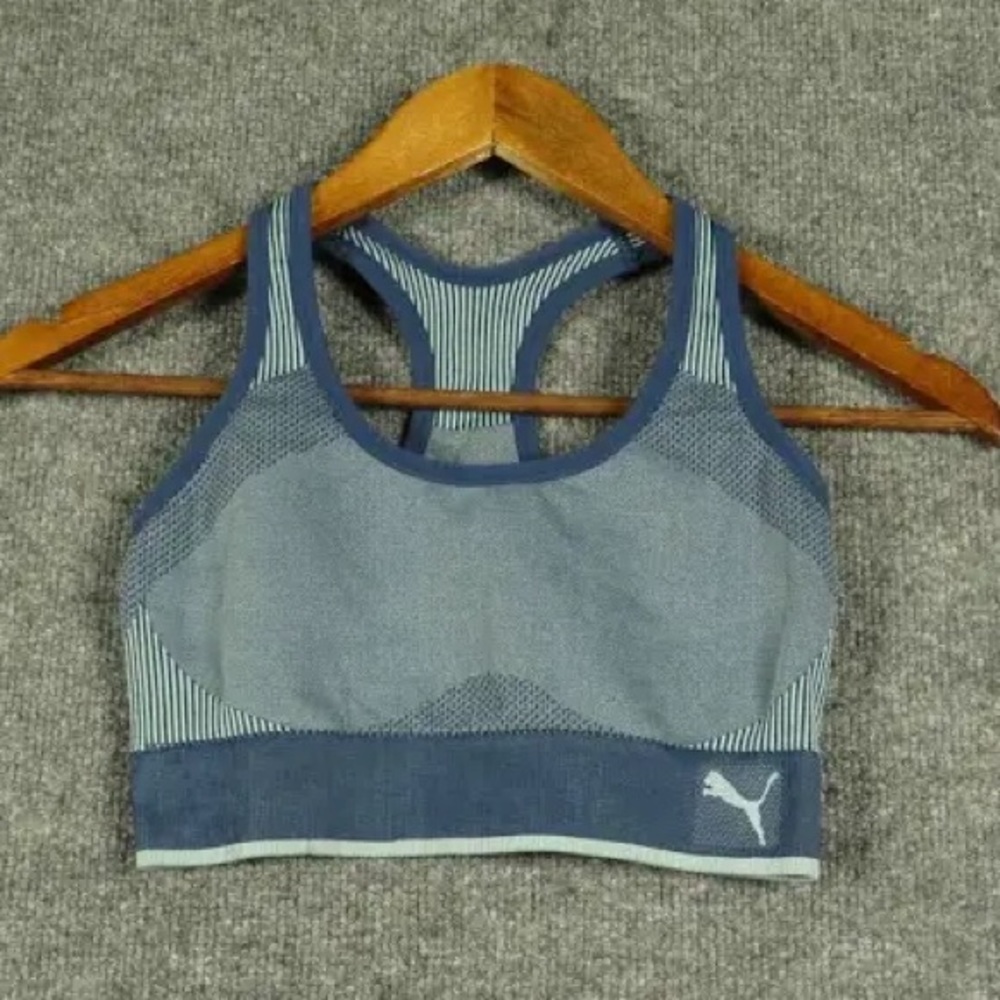 Puma multicolored blue sports bra